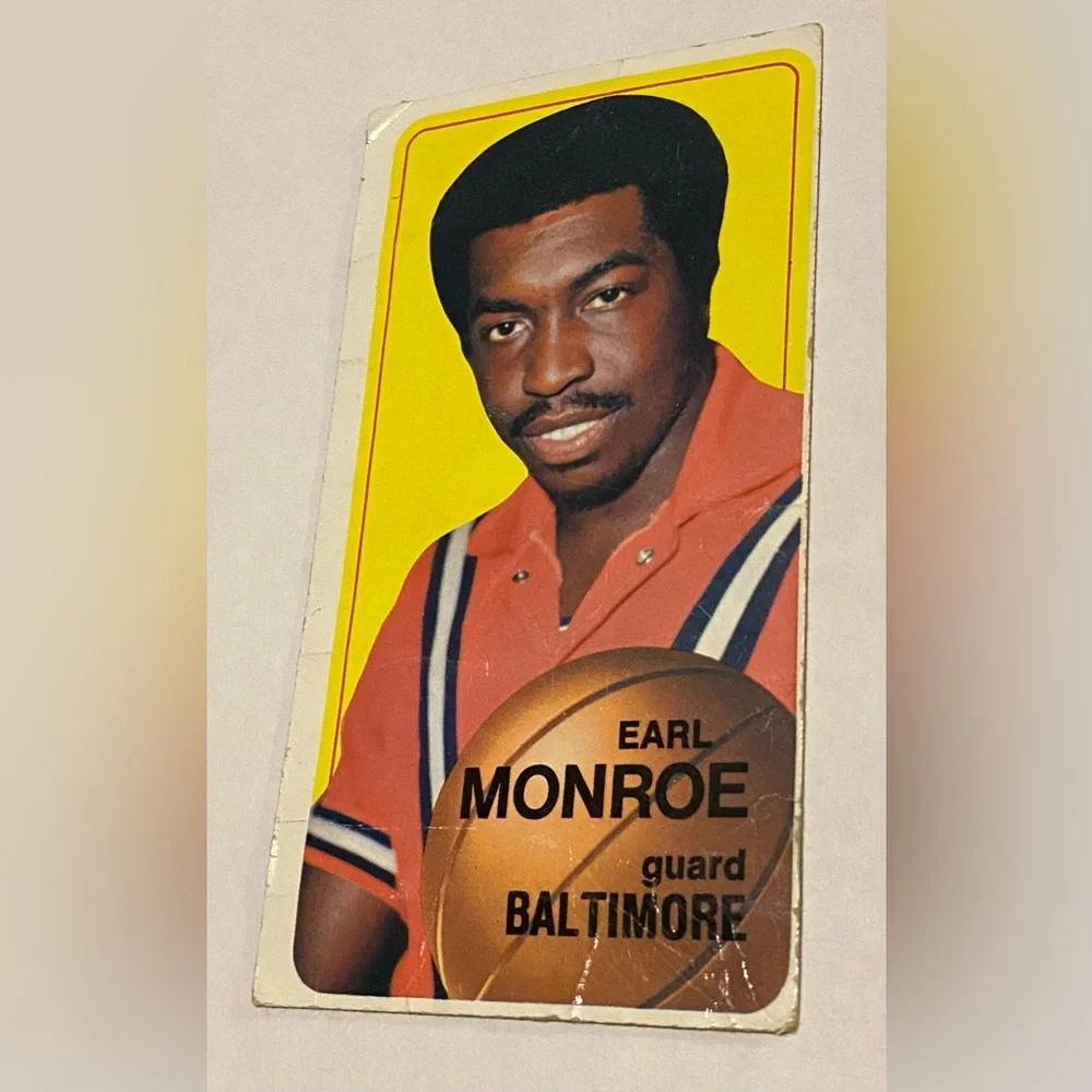 Earl Monroe 1969-70 Basketball Card # 20 Baltimore Bullets Vintage Collectible